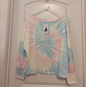 BTFBM Pastel Tie-Dye Top